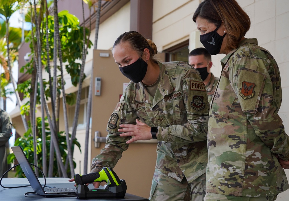 CMSAF BASS VISITS HICKAM