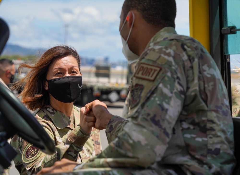 CMSAF BASS VISITS HICKAM