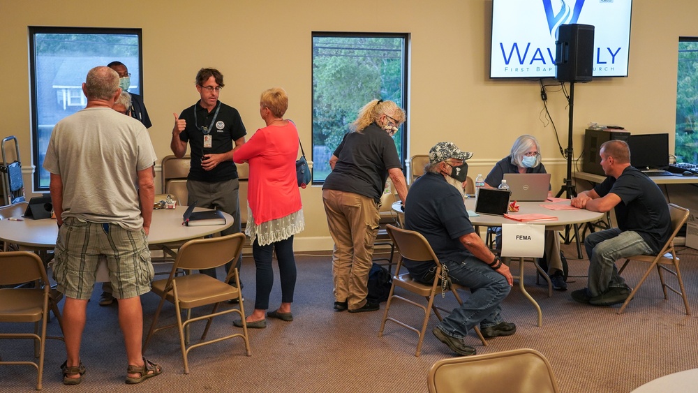 FEMA Disaster Survivor Assistants at Community Meeting