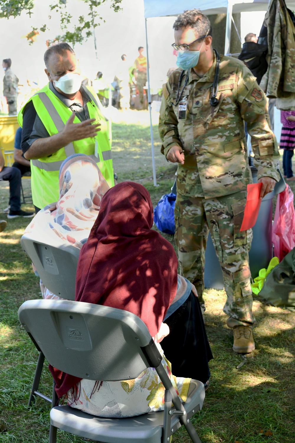 Operation Allies Welcome: Afghan evacuees in-process at Liberty Village, JB MDL