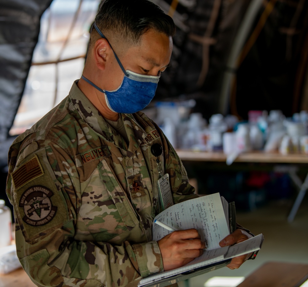 Medics aid evacuees during OAR