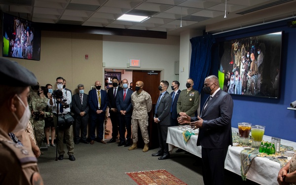 SECDEF Thanks Troops During Visit to NAVCENT