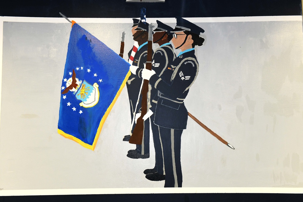 New mural pays tribute to Robins Honor Guard