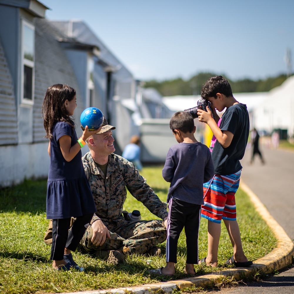 Marines Interact with Afghan Children