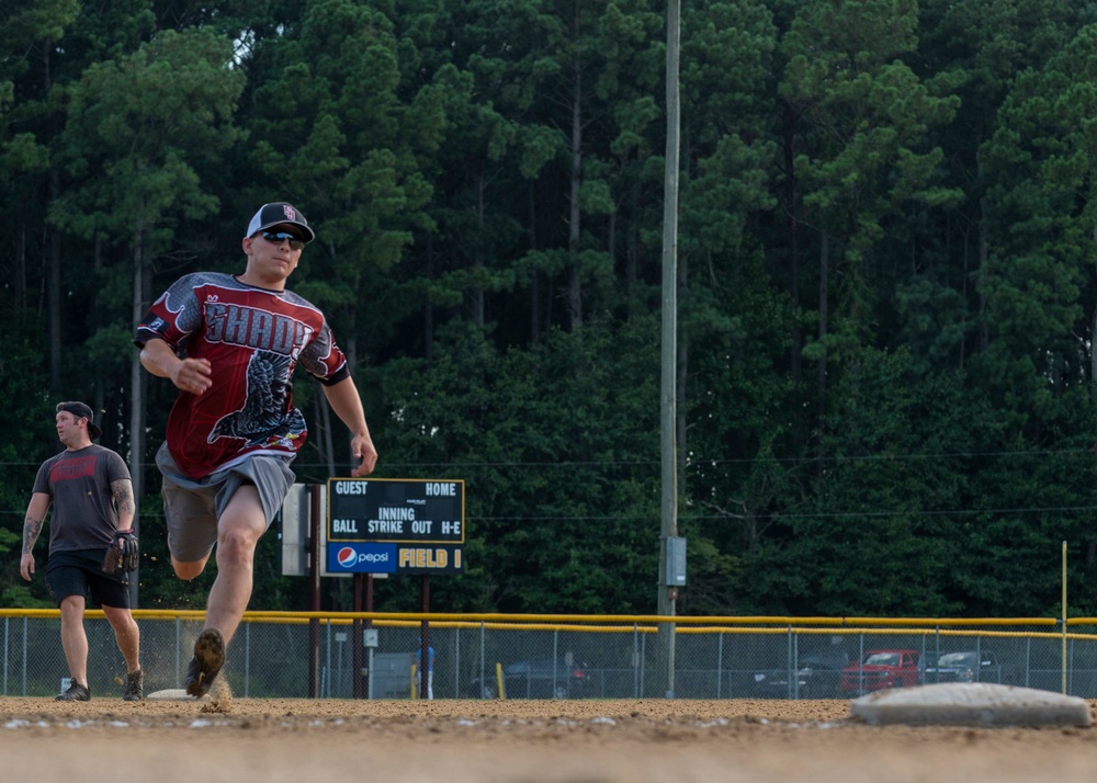 SJAFB intramural squadron softball teams benefit Airmen