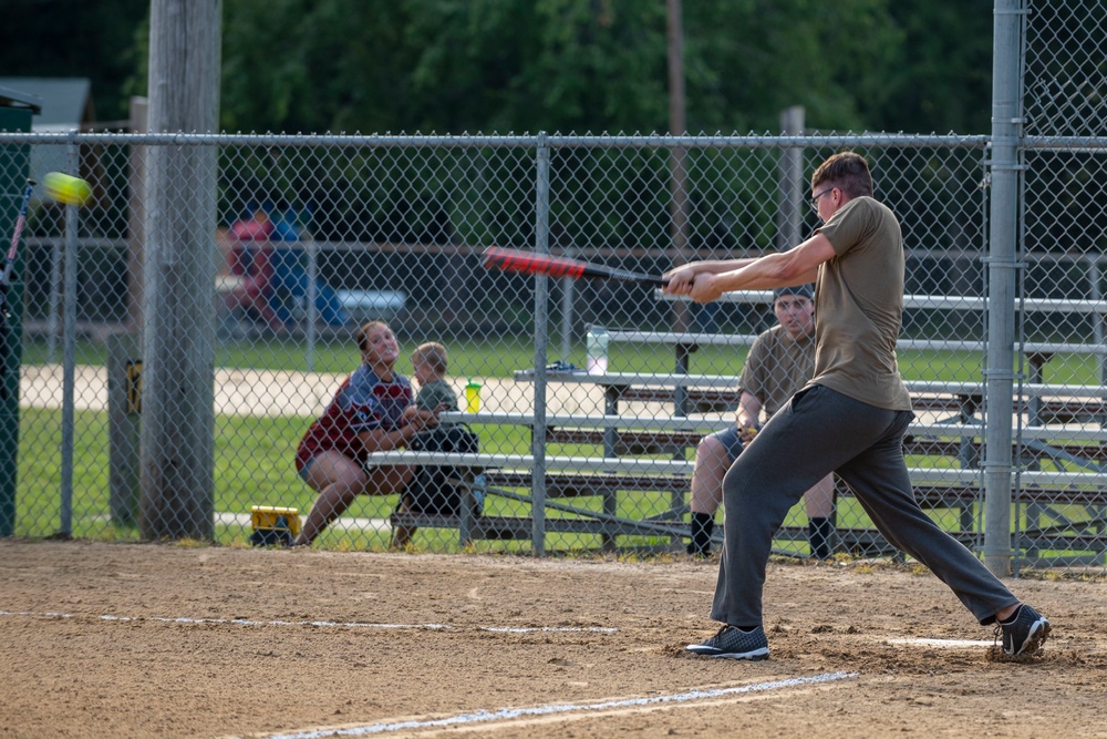 SJAFB intramural squadron softball teams benefit Airmen