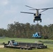 Texas Citizen Soldiers sling load water pump during hurricane Ida response