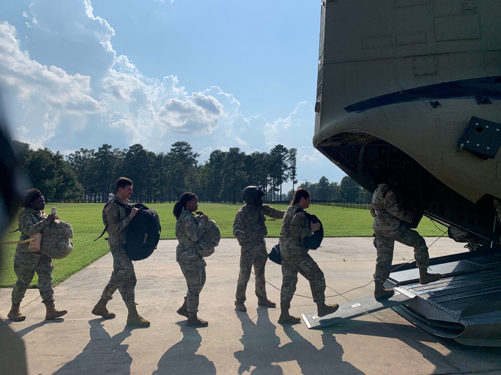 Texas Citizen Soldiers transport ground troops during hurricane Ida response