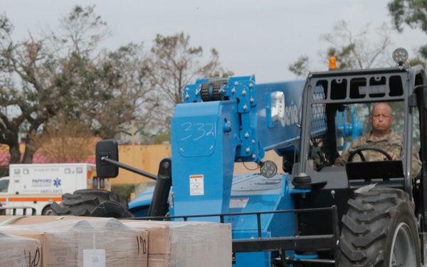 Forklifting Emergency Supplies