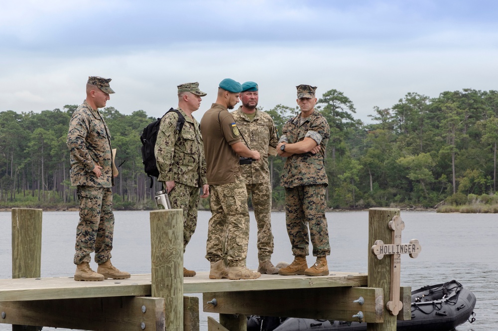 Ukraine Marines visit Camp Lejeune