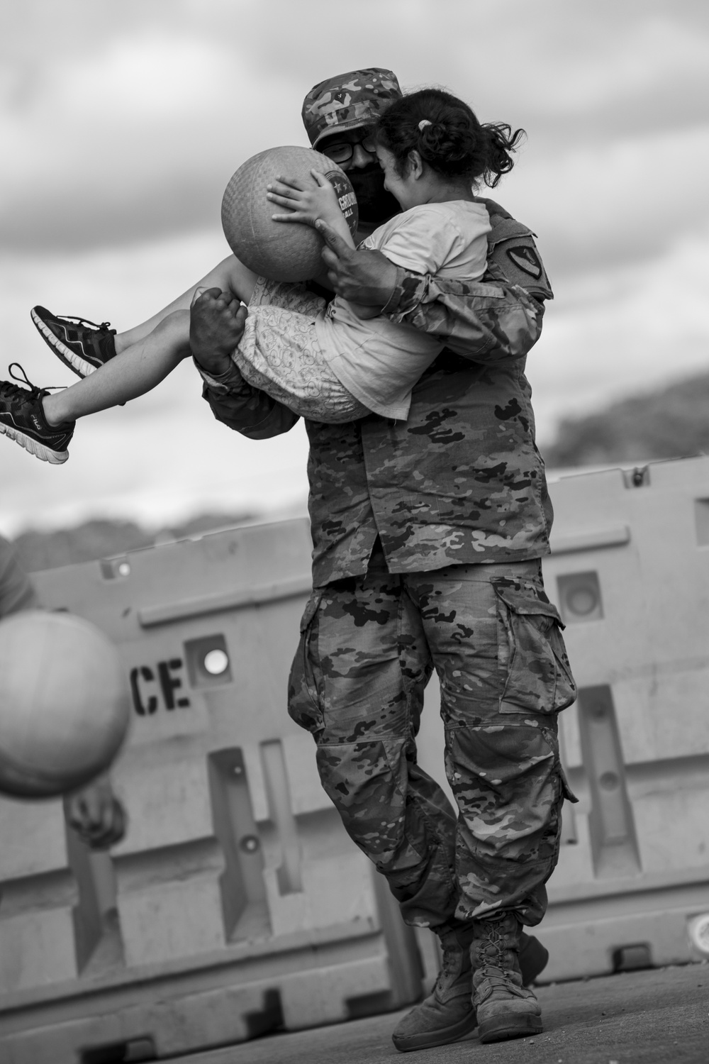 U.S. Soldiers Interact with Afghan Children at Fort McCoy