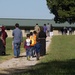Evacuees on Camp Atterbury