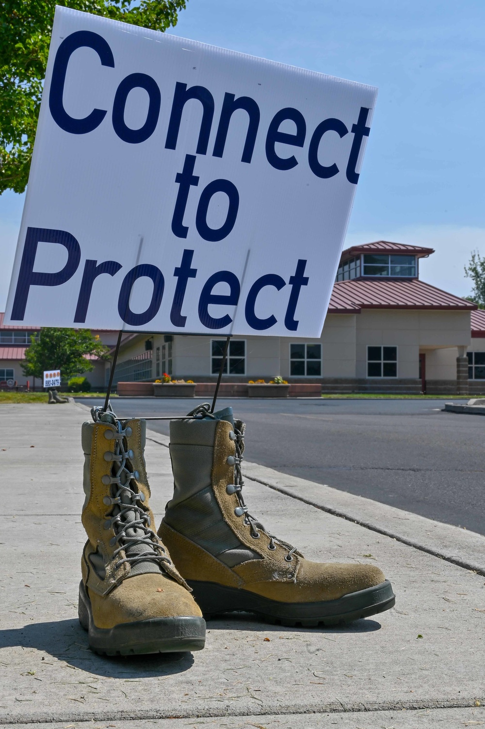 22 pairs of boots symbolize suicide’s cost each day for the military