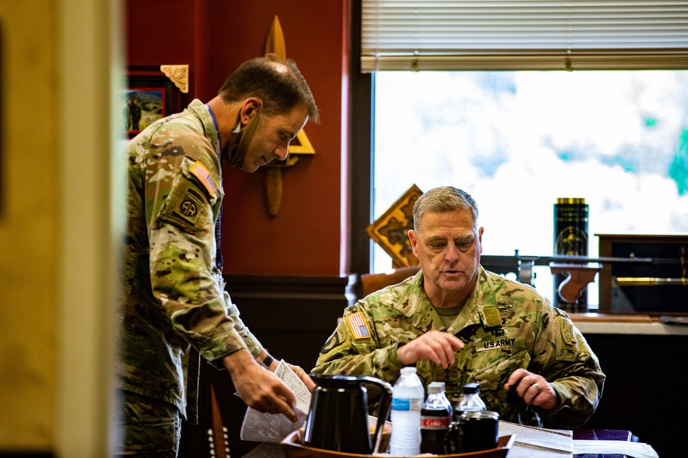 Gen. Mark A. Milley Visits Fort Bragg