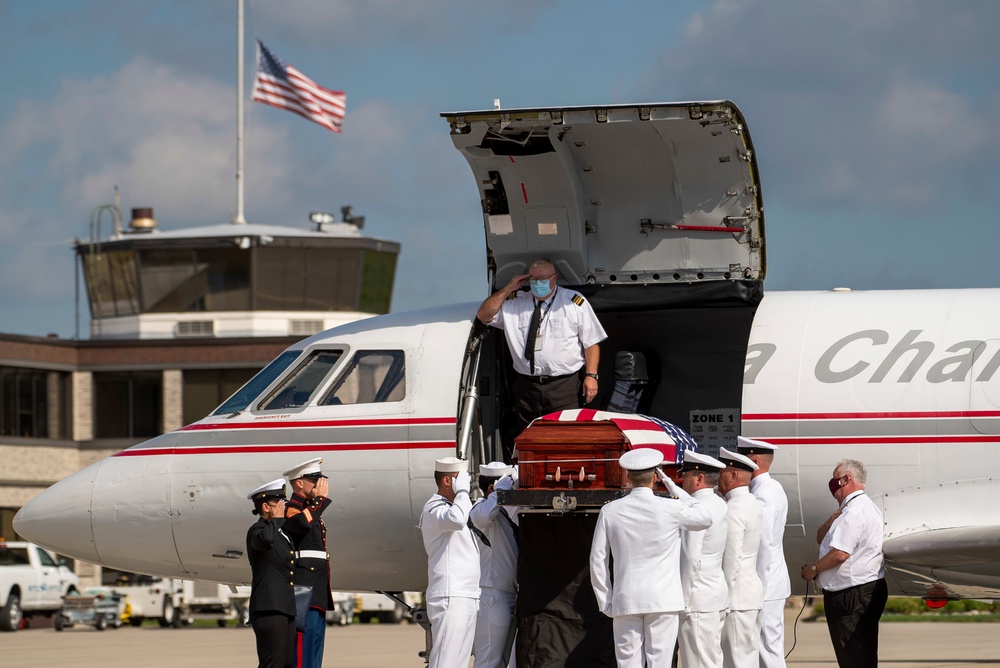 HM3 Soviak's Remains Arrive in Cleveland, Ohio