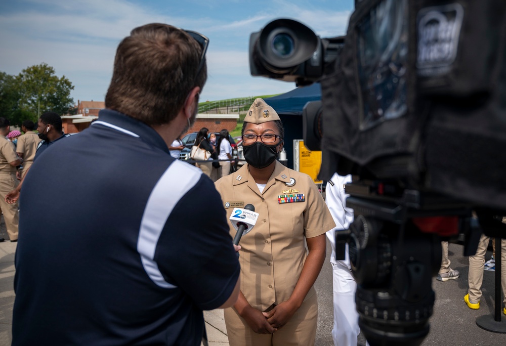 Navy Promotional Days Baltimore visits MERVO High School