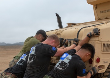 1st ANGLICO company physical training event