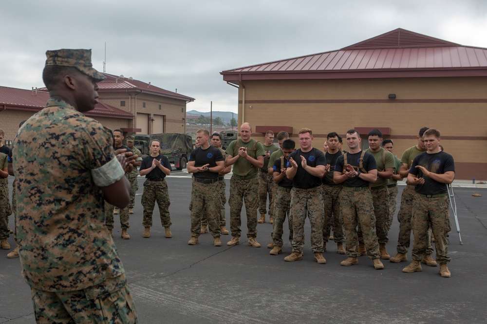 1st ANGLICO company physical training event