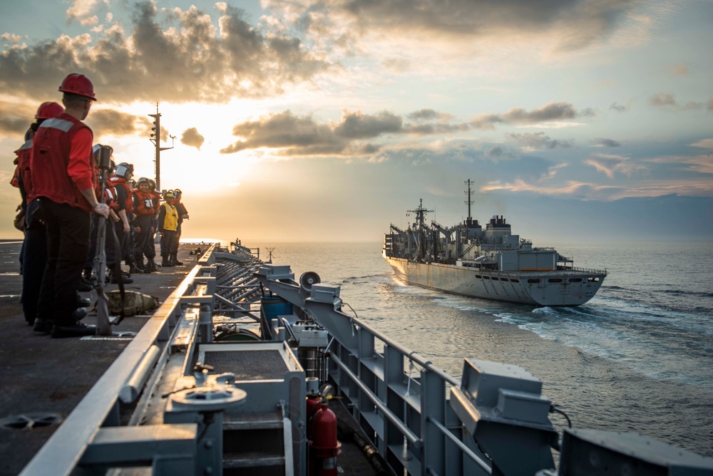 GHWB Replenishes at Sea