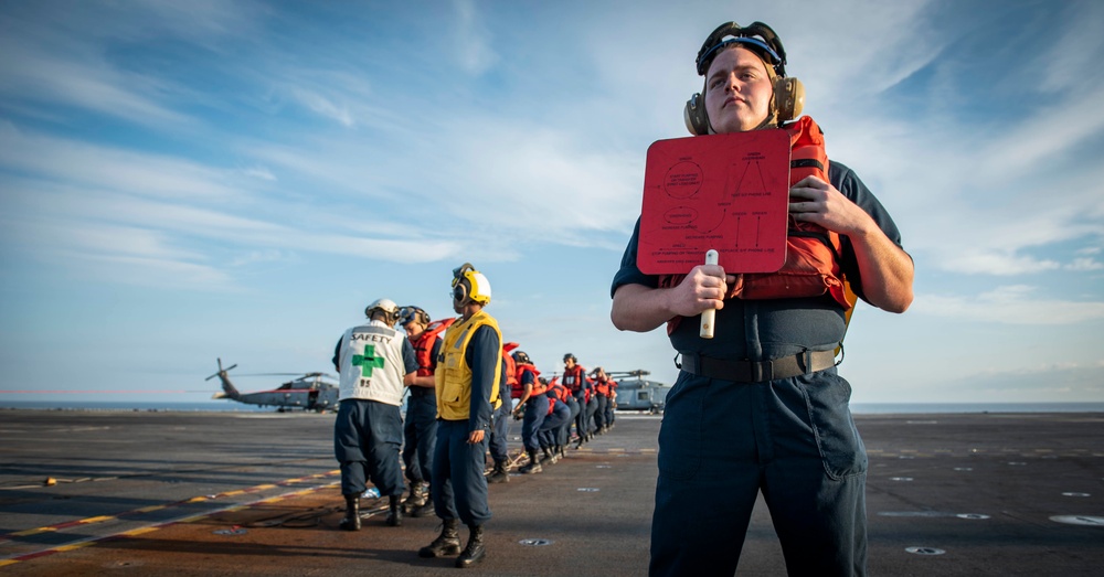 GHWB Replenishes at Sea