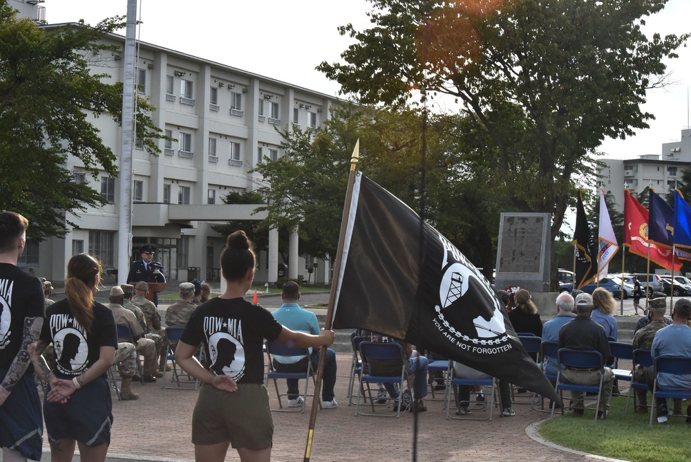 POW/MIA remembrance retreat ceremony