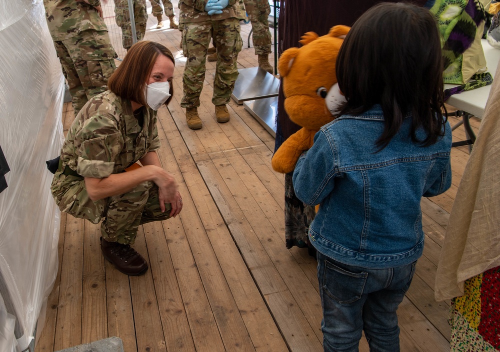 NATO Processes Outbound Afghan Evacuees