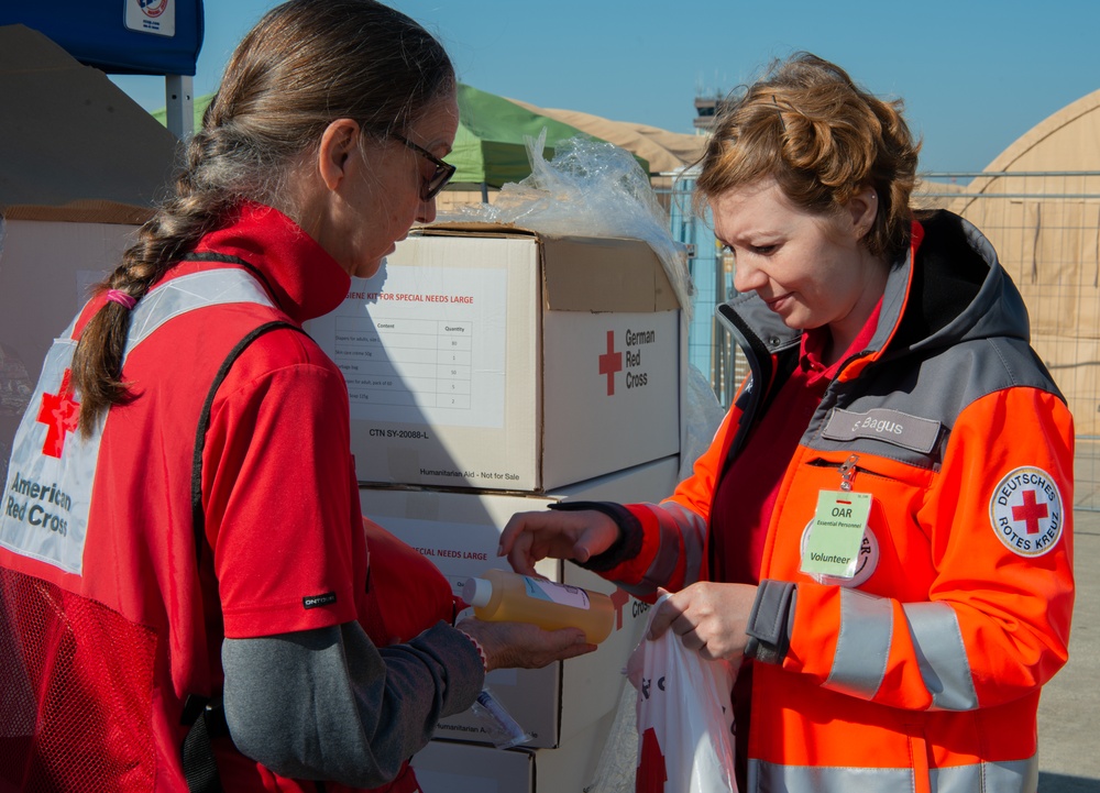 U.S., German Red Cross provide aid during OAR