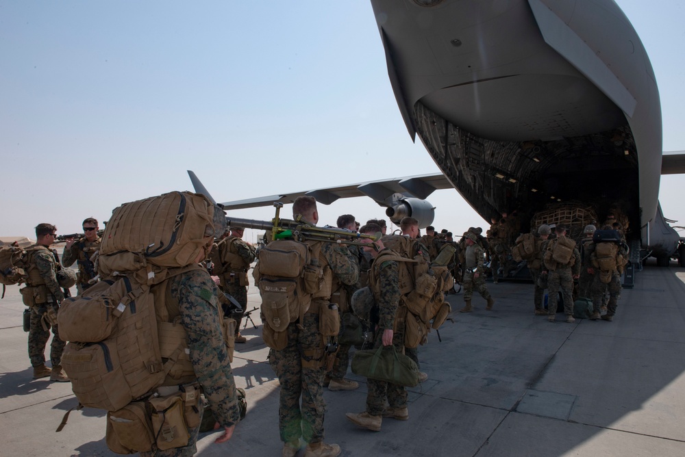 Marines depart Ali Al Salem