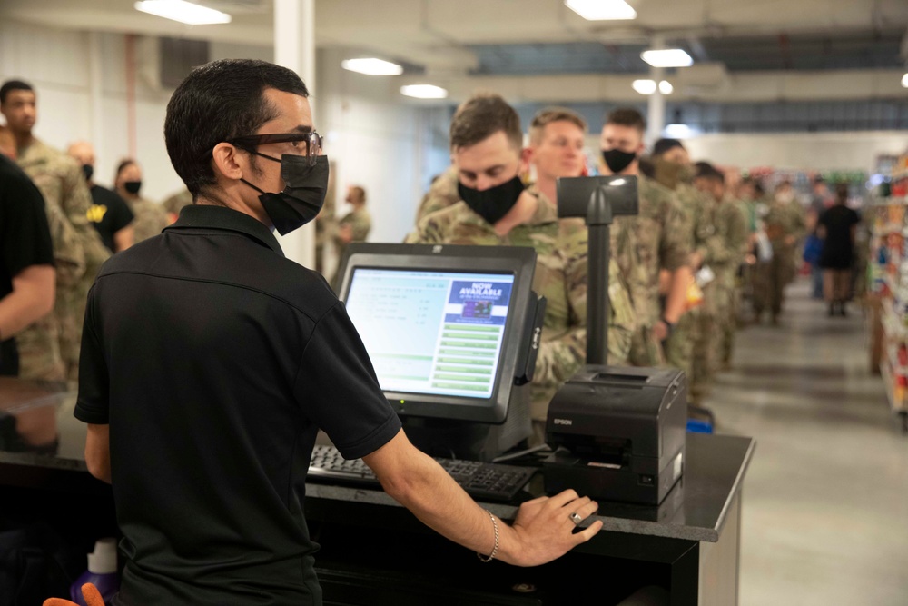 PX Opens in Qatar for Soldiers Aiding the Afghanistan Evacuation Effort