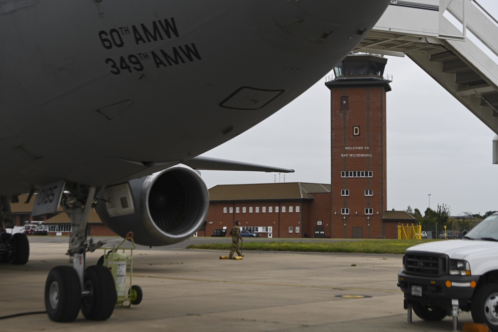 RAF Mildenhall, 60th AMW support Afghanistan evacuation efforts