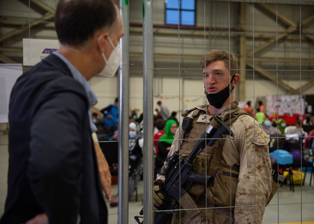 Evacuees from Afghanistan Depart NAS Sigonella for United States