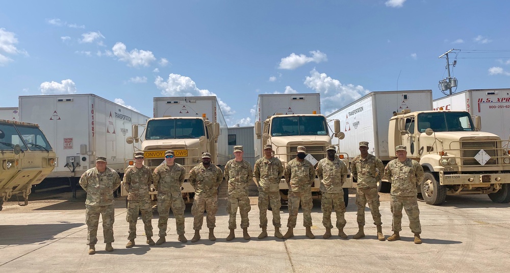 1687th Transportation Company Assists With Hurricane Ida Support