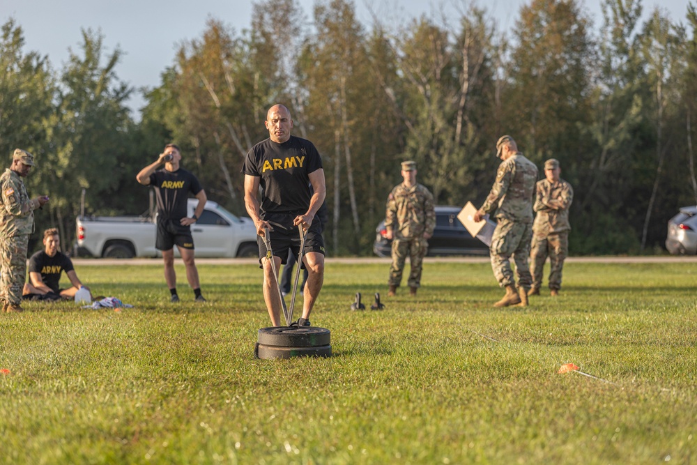 Staff Sgt. Jonathan Chacon pulls weights