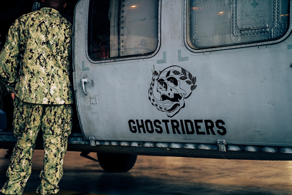 &quot;Ghost Riders&quot; conduct flight operations around Sicily, Italy