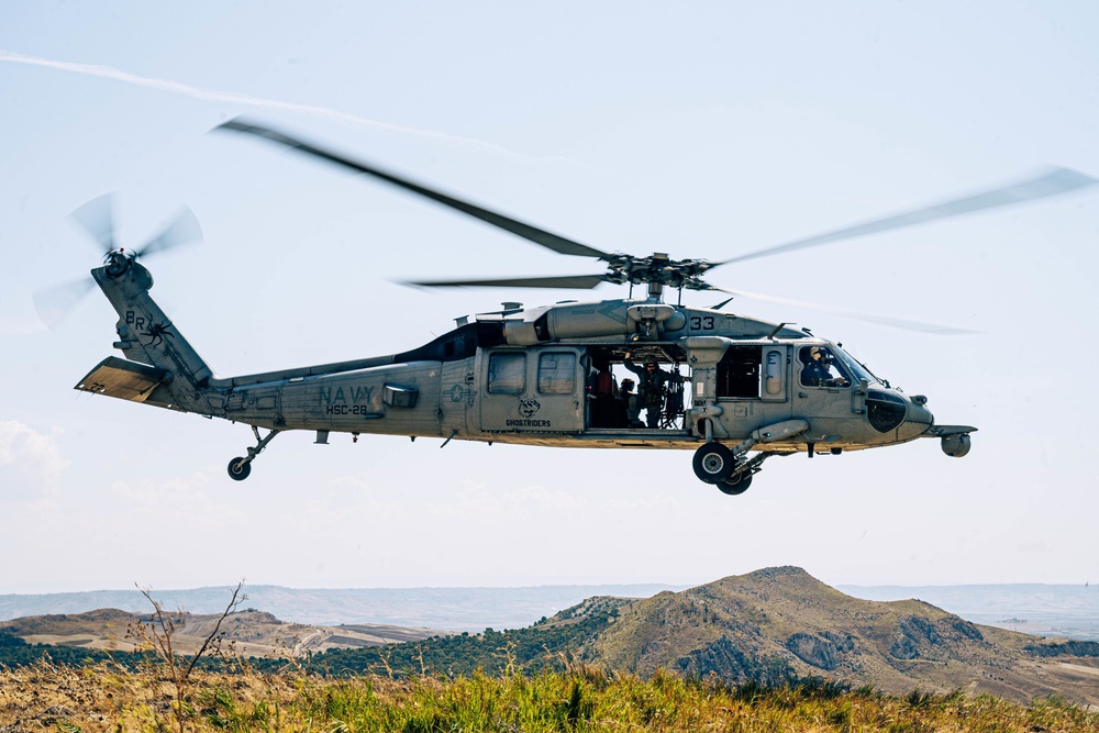 &quot;Ghost Riders&quot; conduct flight operations around Sicily, Italy