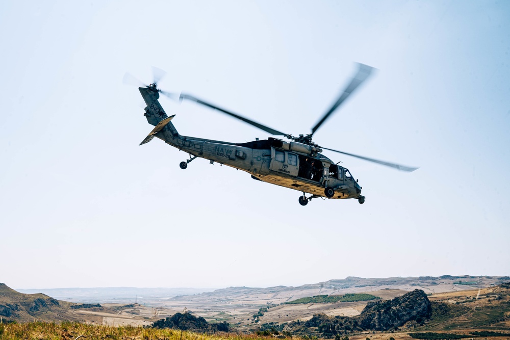 &quot;Ghost Riders&quot; conduct flight operations around Sicily, Italy