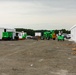 Contract Workers Continue Construction on New Residential Buildings at Fort Pickett, Virginia.