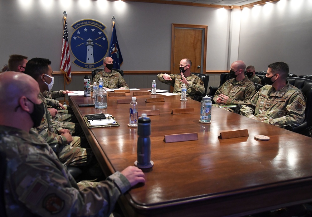 81st TRW leadership tours 85th EIS