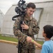 U.S. Marine Interacts with Afghan Children