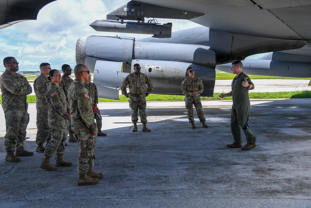 Barksdale Pilots give Task Force Talon a Tour of B-52