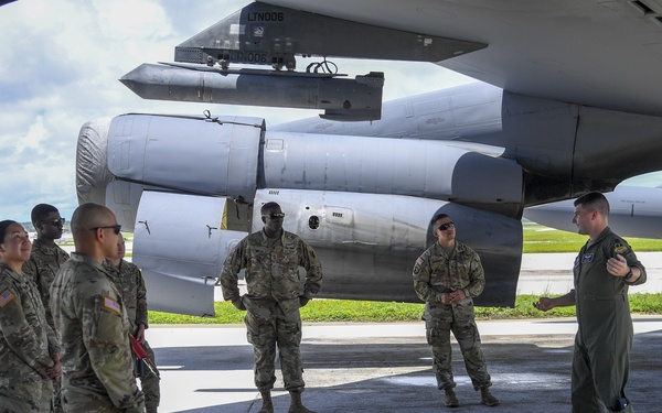 Barksdale Pilots give Task Force Talon a Tour of B-52