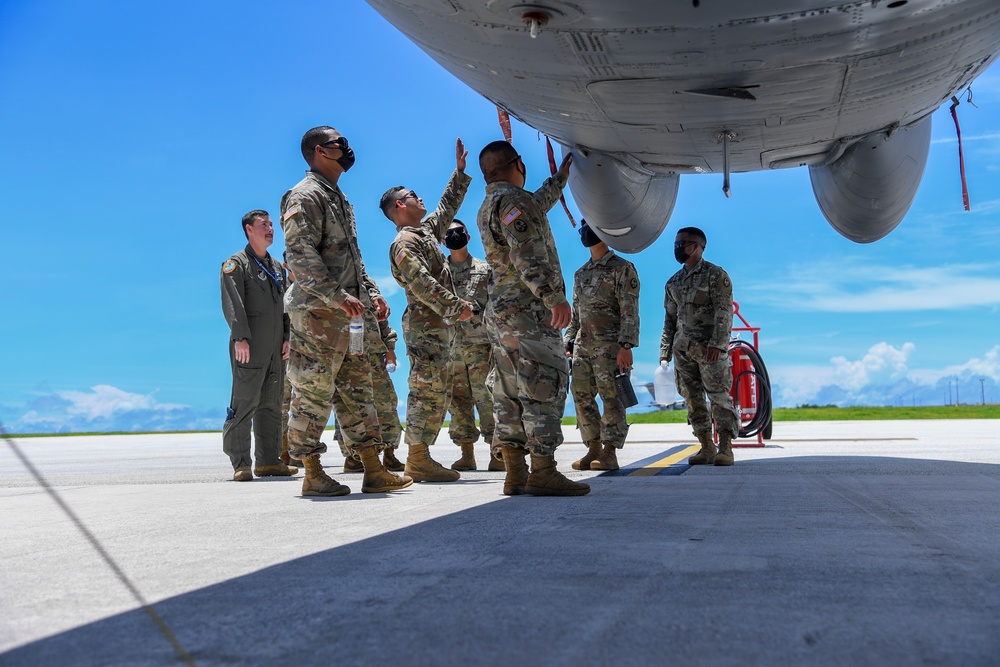 Barksdale Pilots give Task Force Talon a Tour of B-52