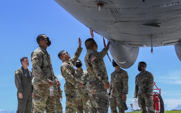 Barksdale Pilots give Task Force Talon a Tour of B-52