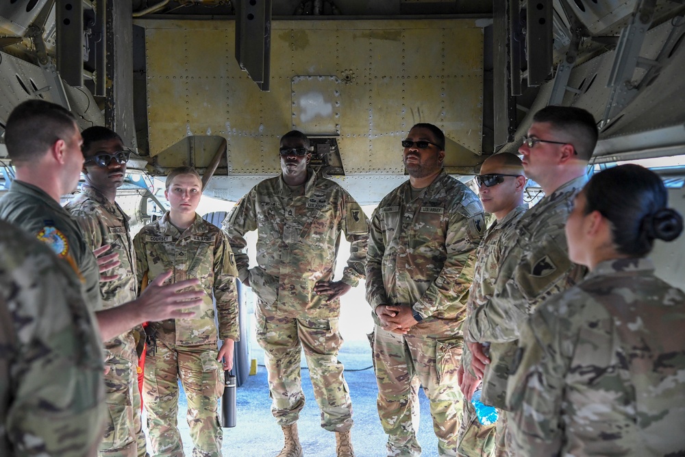 Barksdale Pilots give Task Force Talon a Tour of B-52