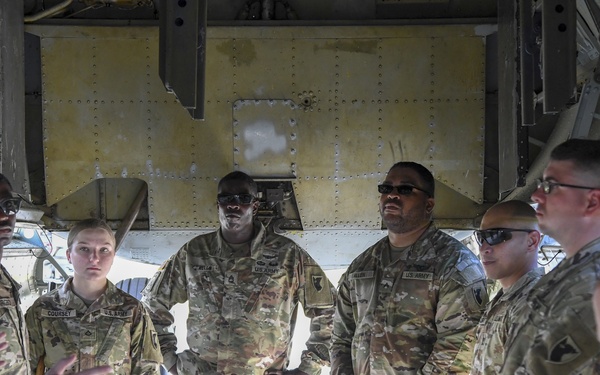 Barksdale Pilots give Task Force Talon a Tour of B-52