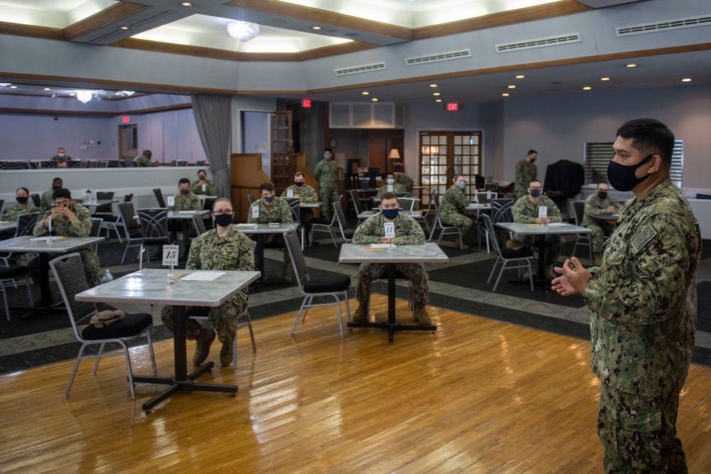 CFAS Sailors Take E-6 Navy-Wide Advancement Exam