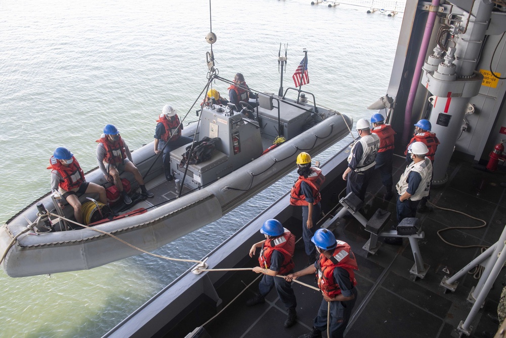 USS America Sailors Conducts Small Boat Ops