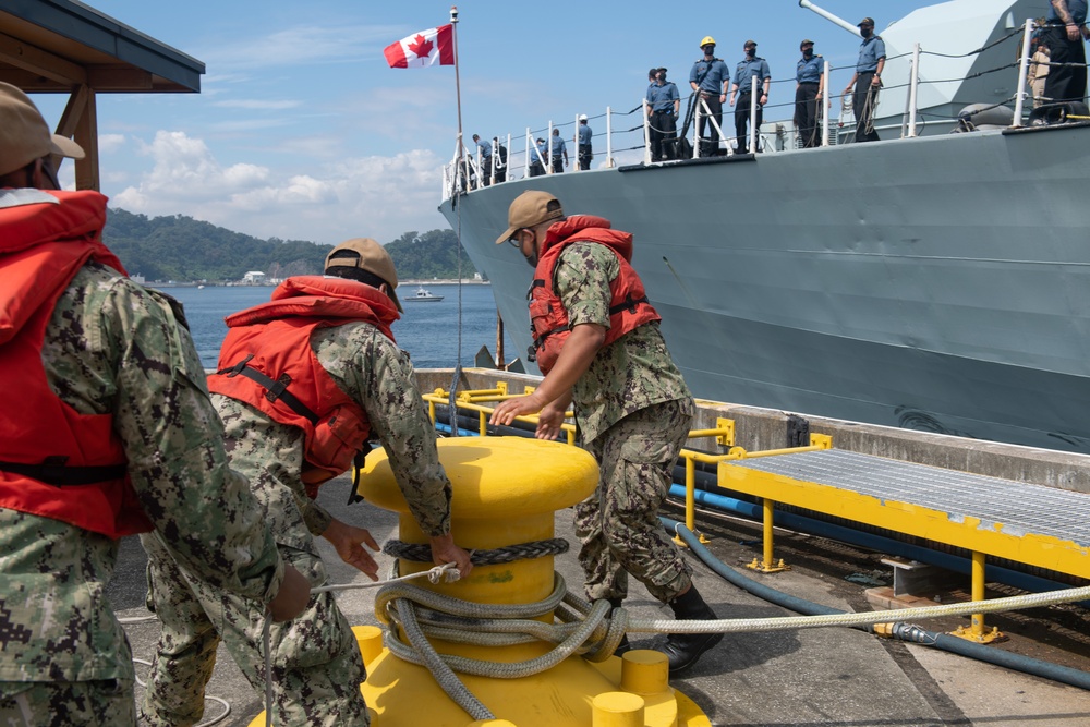 Royal Canadian Navy's HMCS Winnipeg arrives at CFAY