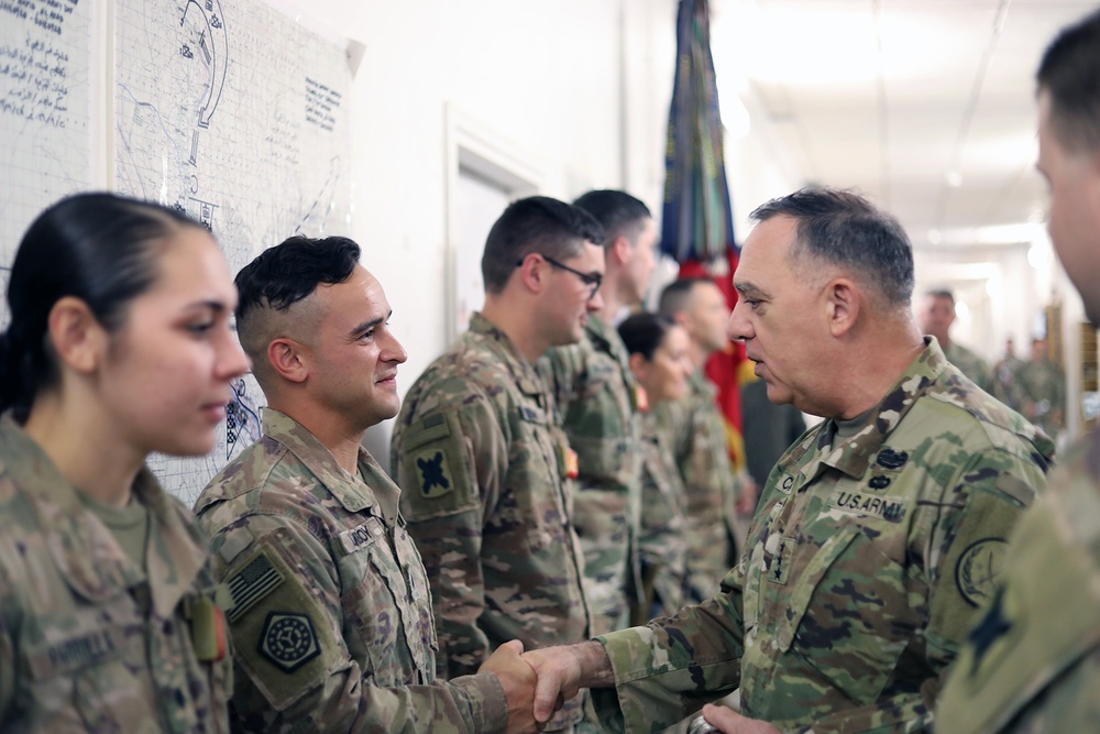 Operation Inherent Resolve command team visits Al Asad