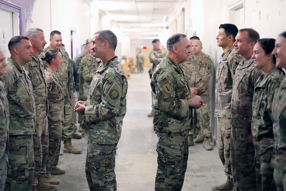 Operation Inherent Resolve command team visits Al Asad